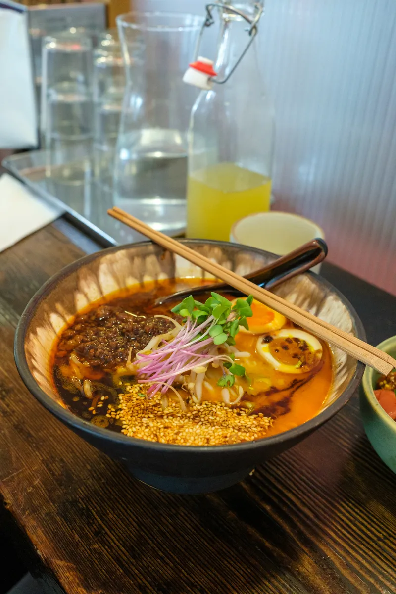 Food from Slurp Ramen Joint in Copenhagen, Denmark