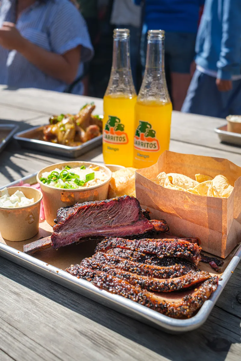 Food from Holy Smoke BBQ in Bräcke, Sweden